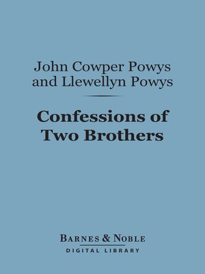 cover image of Confessions of Two Brothers (Barnes & Noble Digital Library)